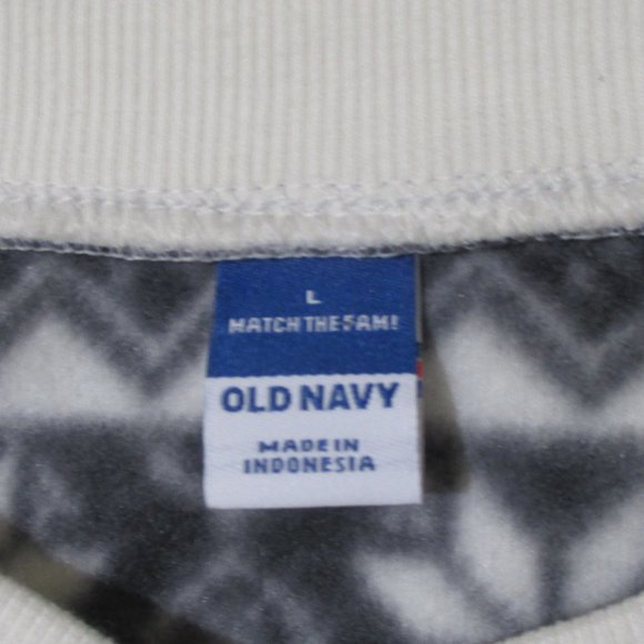Old Navy Match The Fam Fleece Henley Pajama Romper Size L - Picture 9 of 9
